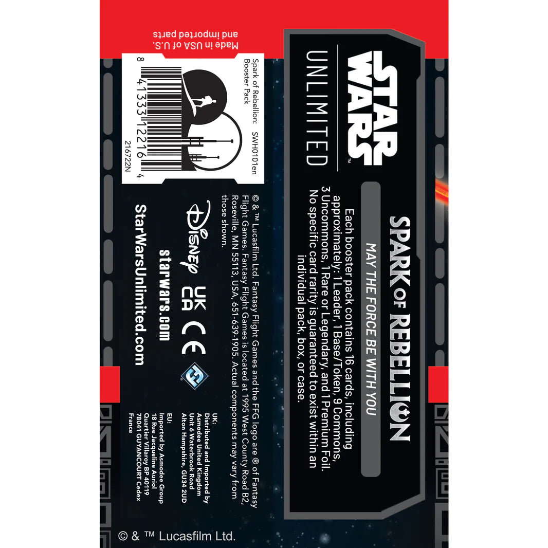 Star Wars: Unlimited - Spark of Rebellion Booster Display